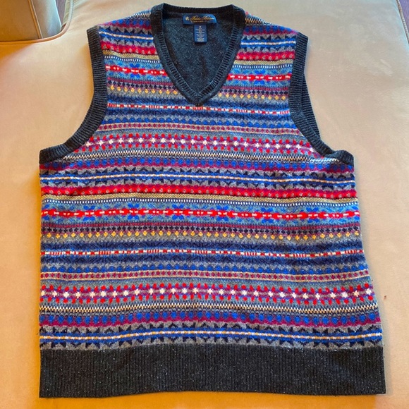 Brooks Brothers Fair Isle Sweater Vest 